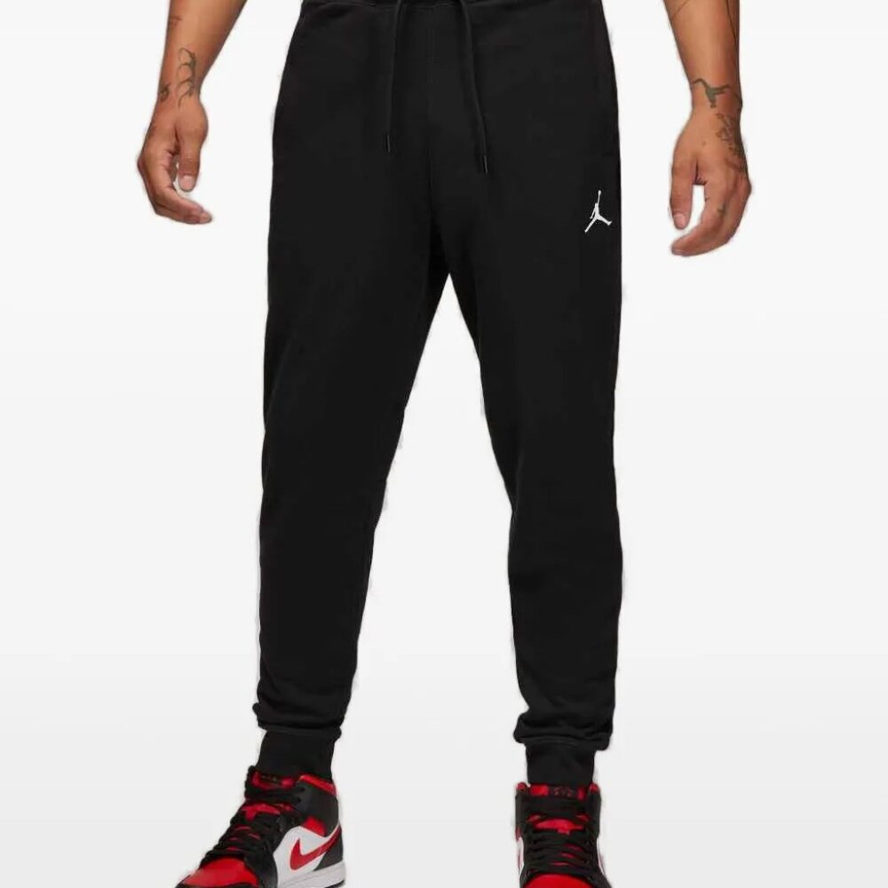 Jordan Men's Black Sportswear Fleece Dry Track Casual Jogger Pants Size L